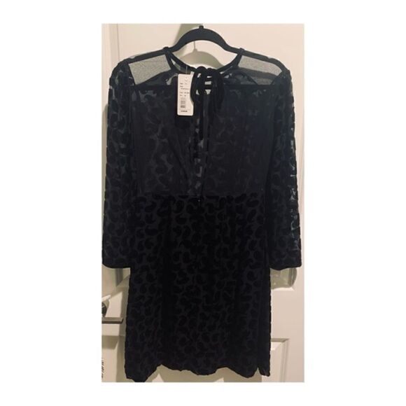 Sonia Rykiel textured dress with tie back NWT, New, Sheer Print,Mesh - Picture 4 of 6
